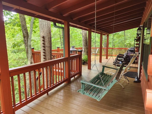 29 River Ranch Rd, Ellijay, GA 30540 - view of wooden deck