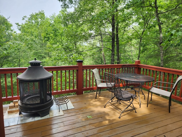 29 River Ranch Rd, Ellijay, GA 30540 - deck with outdoor dining area