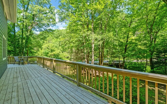 469 Hidden Valley Dr, Morganton, GA 30560 - wooden deck with outdoor dining space