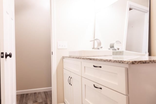 61 Morningside Ct, Ellijay, GA 30540 - bathroom with vanity and wood finished floors