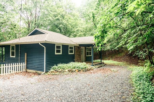 61 Morningside Ct, Ellijay, GA 30540 - view of side of home featuring a shingled roof