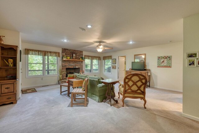 sunroom / solarium featuring ceiling fan and french doors