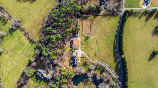 bird's eye view featuring a rural view