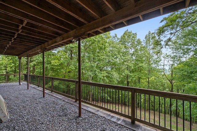 1220 Walnut Rdg, Ellijay, GA 30536 - view of patio / terrace with a forest view