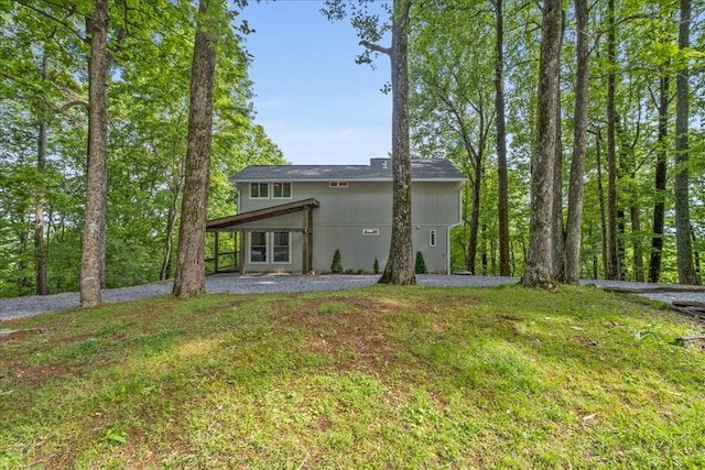 1220 Walnut Rdg, Ellijay, GA 30536 - rear view of property with a lawn