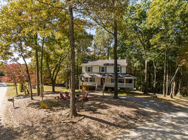 view of front of home