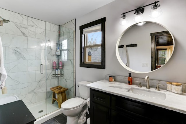 681 Confederate Cir, Murphy, NC 28906 - full bath with a stall shower, toilet, and vanity