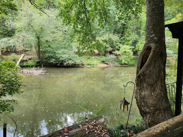 view of water feature