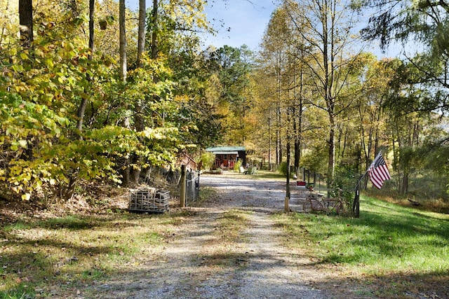 view of road