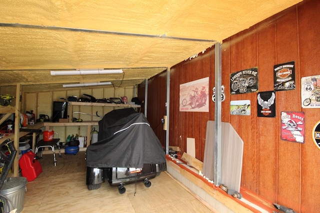 view of storage area