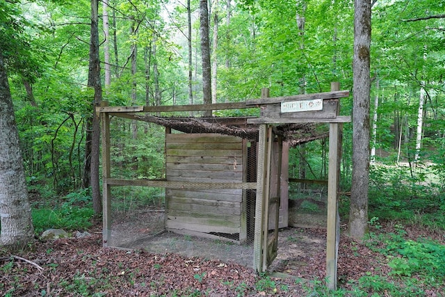 view of outbuilding