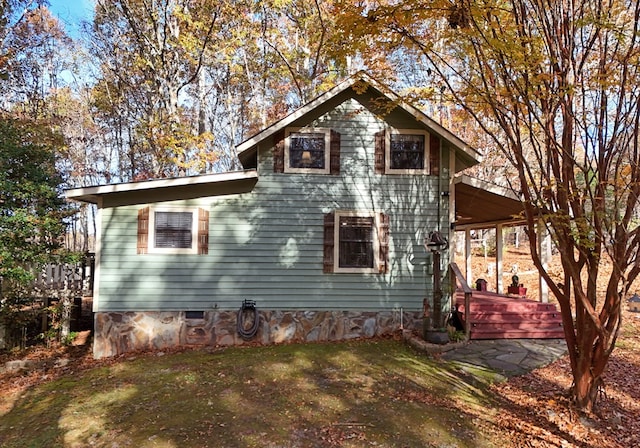 view of side of property