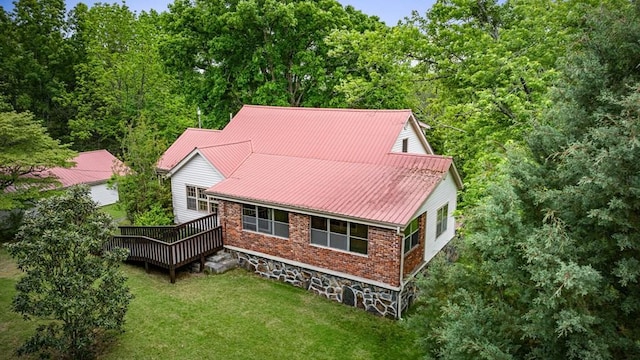 16 Hollow Springs Rd, Blue Ridge, GA 30513 - aerial view of property and surrounding area
