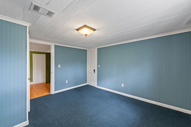 16 Hollow Springs Rd, Blue Ridge, GA 30513 - empty room featuring carpet flooring, baseboards, and crown molding