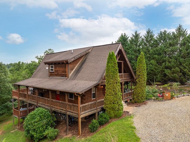 view of back of property