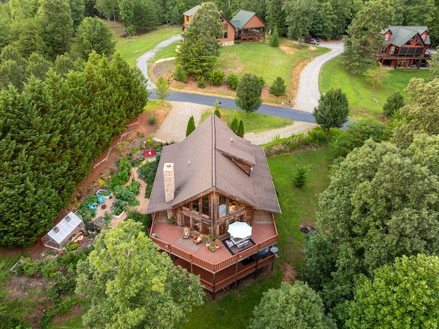 birds eye view of property