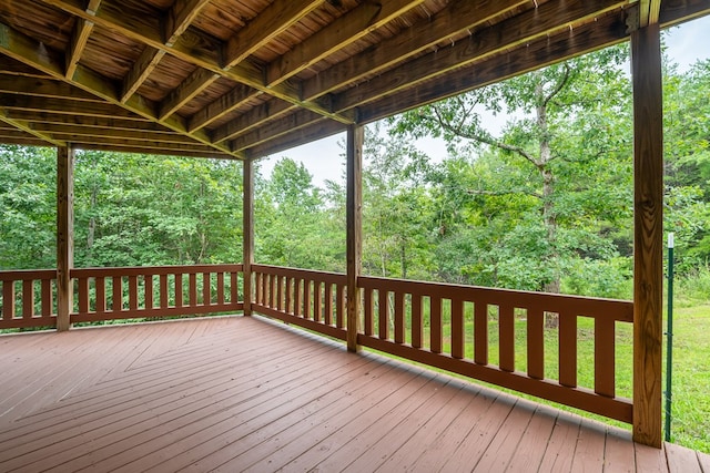 view of wooden terrace