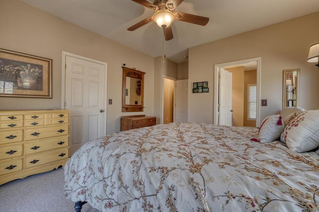526 Garland Ridge Dr, Hayesville, NC 28904 - carpeted bedroom with a ceiling fan