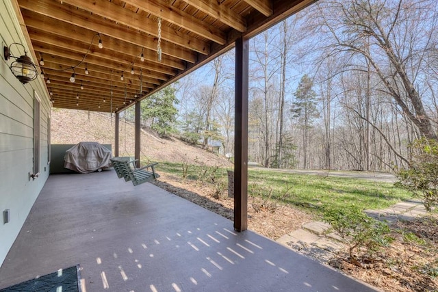 526 Garland Ridge Dr, Hayesville, NC 28904 - view of patio featuring area for grilling