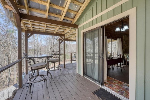 526 Garland Ridge Dr, Hayesville, NC 28904 - view of wooden terrace