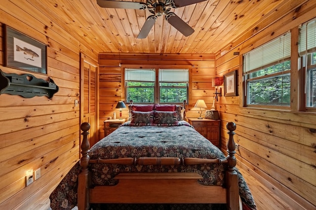 35 The Blf, Morganton, GA 30560 - bedroom featuring wood walls and wood ceiling