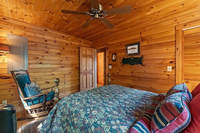 35 The Blf, Morganton, GA 30560 - bedroom with wooden walls and wooden ceiling