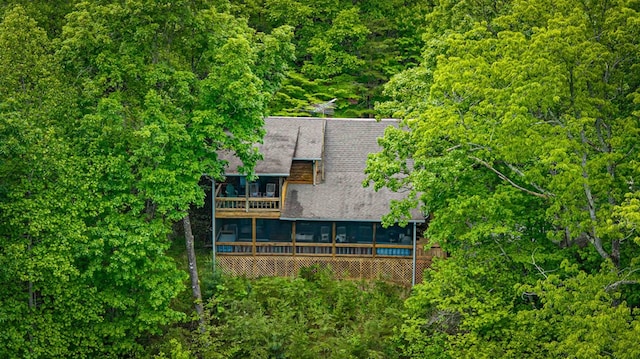 35 The Blf, Morganton, GA 30560 - view of subject property featuring a heavily wooded area