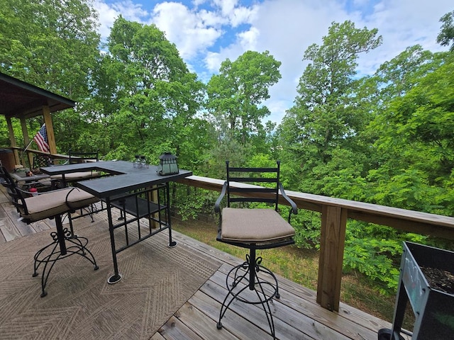 1102 Summit Way, Blairsville, GA 30512 - view of wooden deck