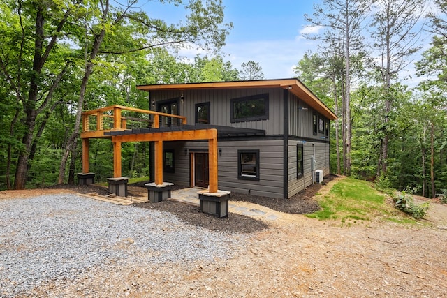 43 Old Federal Rd, Talking Rock, GA 30175 - back of property with a deck and board and batten siding