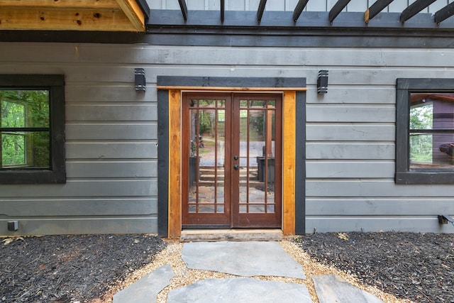 43 Old Federal Rd, Talking Rock, GA 30175 - view of exterior entry featuring french doors