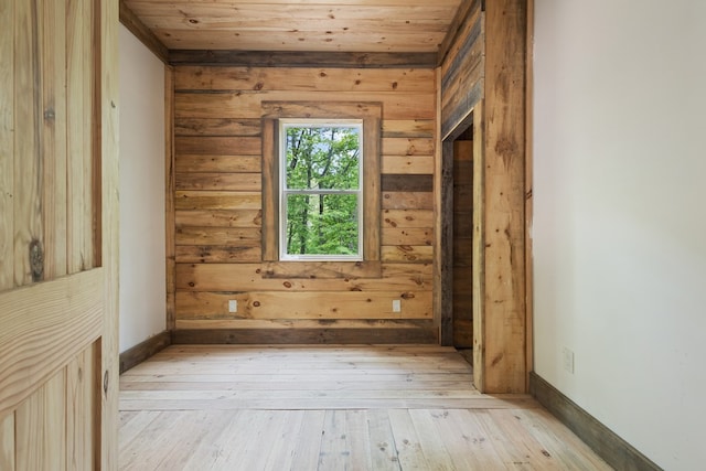 43 Old Federal Rd, Talking Rock, GA 30175 - unfurnished room featuring light wood-style floors and wooden ceiling