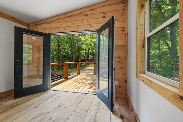 43 Old Federal Rd, Talking Rock, GA 30175 - doorway with hardwood / wood-style floors