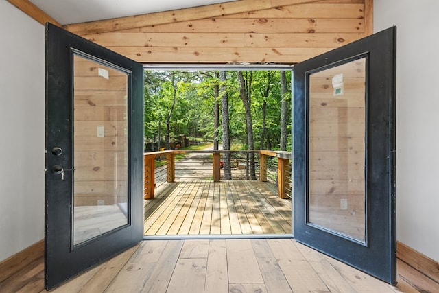 43 Old Federal Rd, Talking Rock, GA 30175 - doorway with hardwood / wood-style flooring and healthy amount of natural light