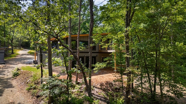 43 Old Federal Rd, Talking Rock, GA 30175 - back of property with a wooden deck