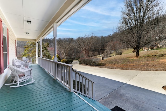 view of wooden terrace