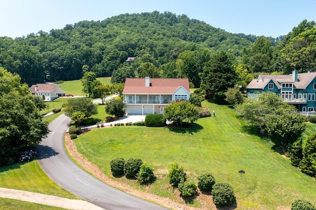 birds eye view of property