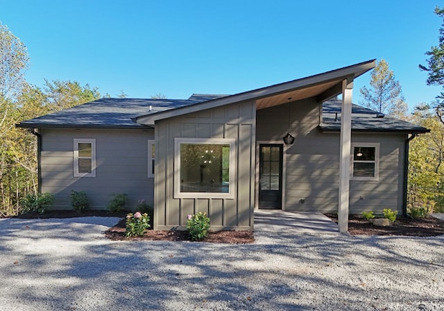 view of front of property with a patio