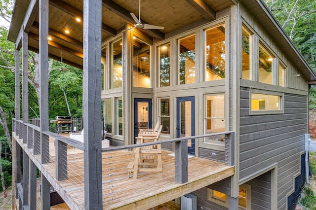 view of rear view of property