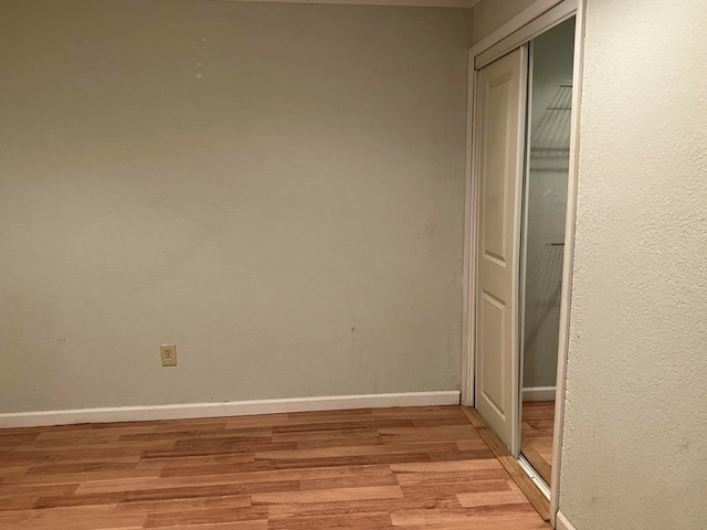 interior space with light hardwood / wood-style floors