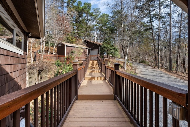 view of wooden terrace