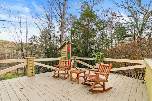 101 Harper Vly, Ellijay, GA 30540 - view of wooden terrace