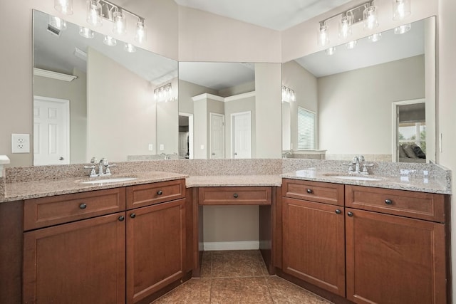 6665 Flagstone Ct, Cumming, GA 30028 - bathroom featuring vanity, tile patterned flooring, and ensuite bathroom