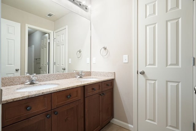 6665 Flagstone Ct, Cumming, GA 30028 - full bath featuring double vanity and tile patterned flooring