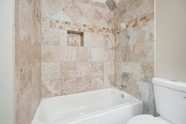 6665 Flagstone Ct, Cumming, GA 30028 - full bathroom featuring toilet and shower / bathtub combination