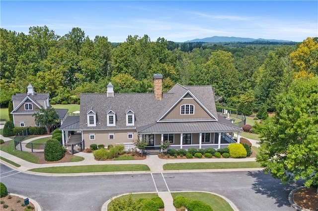 6665 Flagstone Ct, Cumming, GA 30028 - aerial view of property and surrounding area featuring a forest