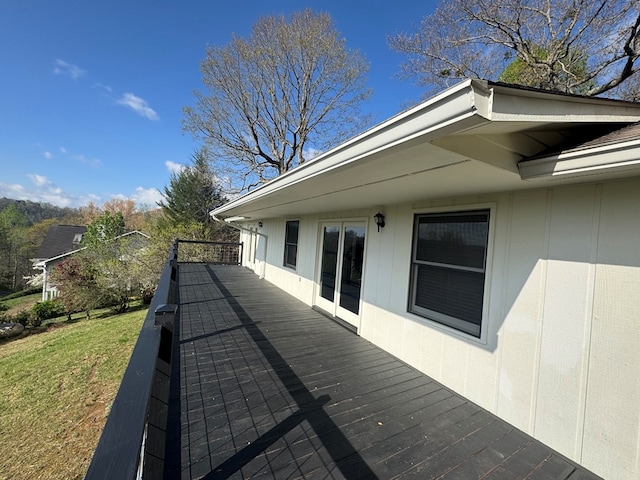 558 Old Dyer Rd, Hayesville, NC 28904 - wooden deck with a lawn