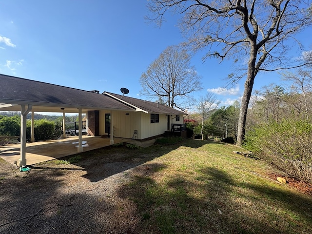 558 Old Dyer Rd, Hayesville, NC 28904 - view of yard with an attached carport