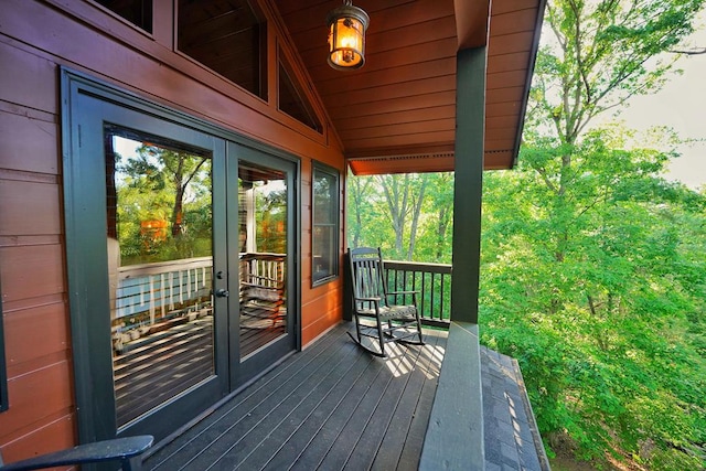 162 Grayson Pt, Blue Ridge, GA 30513 - deck featuring french doors