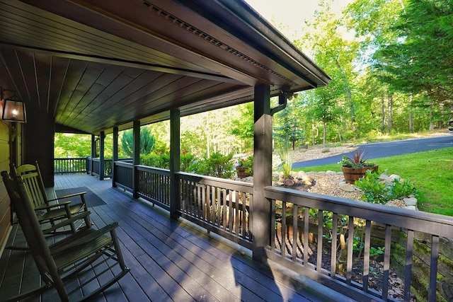 162 Grayson Pt, Blue Ridge, GA 30513 - view of wooden porch