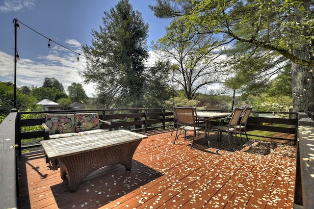 102 Riverview St, Copperhill, TN 37317 - deck with outdoor dining space